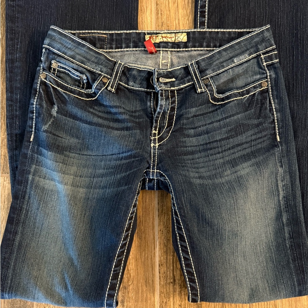 BKE Women's Blue Boot Cut Jeans - Picture 6 of 11